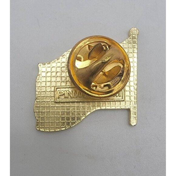 PinMart's Waving American Flag Patriotic‎ Suit Jacket Lapel Pin - Picture 2 of 4